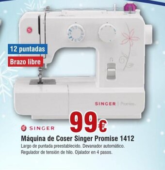 FROIZ Máquina de coser singer promise 1412 oferta