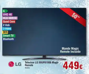 FROIZ Televisor LG 5OUP81006 magic remote oferta
