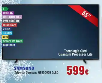 FROIZ Televisor samsung QE55Q608 QLED SAMSUNG oferta