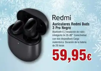 FROIZ Auriculares redmi buds 3 pro negro REDMI oferta