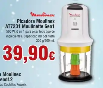 FROIZ Picadora moulinex AT7231 moulinette 6en1 oferta