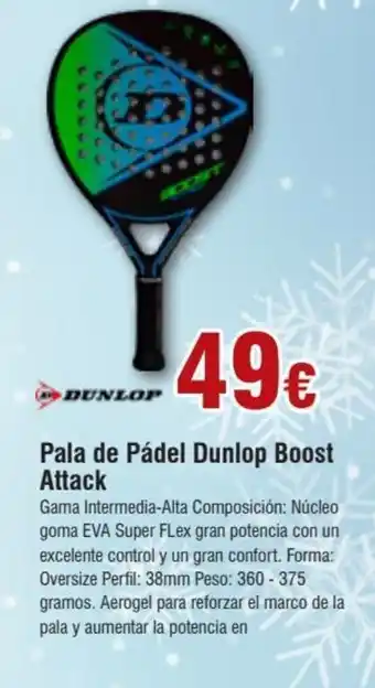 FROIZ Pala de pádel dunlop boost attack oferta