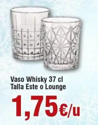 FROIZ Vaso whisky 37 cl talla este o lounge oferta