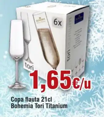 FROIZ Copa flauta 21cl bohemia tori titanium oferta