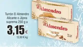 FROIZ Turrón el almendro alicante o jijona suprema 250 g u oferta