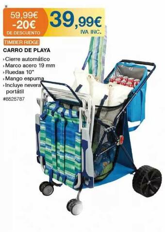 Costco Timber Ridge Carro De Playa #8525787 oferta