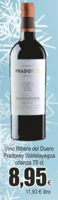 FROIZ Vino ribera del duero pradoray valdelayegua crianza 75 cl oferta