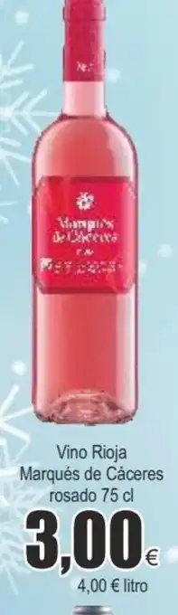 FROIZ Vino rioja marques de cáceres rosado 75 cl oferta