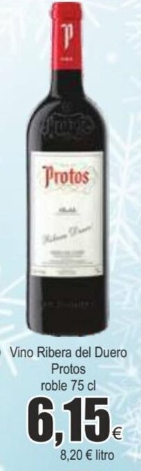 FROIZ Vino ribera del duero protos roble 75 cl oferta