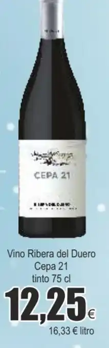 FROIZ Vino ribera del duero cepa 21 tinto 75 cl oferta