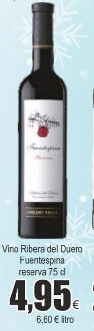 FROIZ Vino ribera del duero fuentespina reserva 75 cl oferta