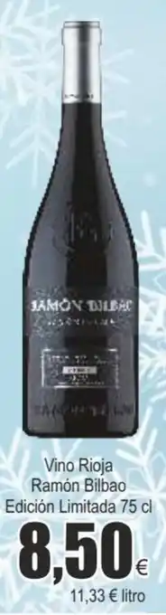 Vino rioja ramón bilbao edición limitada 75 cl