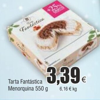FROIZ Tarta fantástica menorquina 550 g oferta