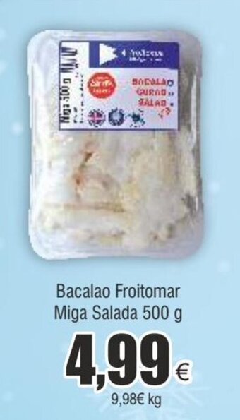 FROIZ Bacalao froitomar miga salada 500 g oferta
