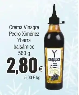 FROIZ Crema vinagre pedro ximénez ybarra balsámico 560 g oferta