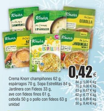 FROIZ Crema knorr champiñones 62 g oferta