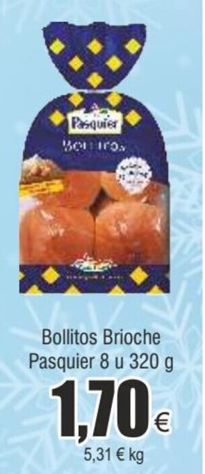 FROIZ Bollitos brioche pasquier 8 u 320 g oferta