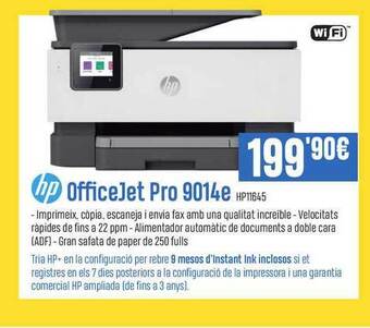 Beep Hp Officejet Pro 9014e HP11645 oferta