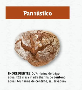 Lidl Pan Rústico oferta