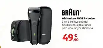 Alcampo Braun afeitadora 300ts + bolso oferta