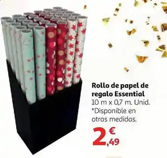 Alcampo Rollo de papel de regalo essential oferta
