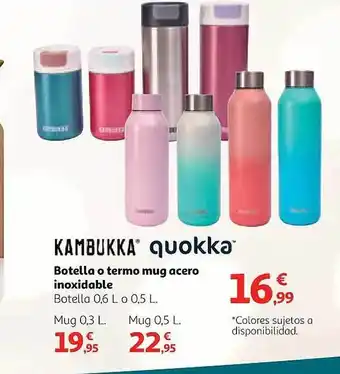Alcampo Kambukka quokka botella o termo mug acero inoxidable oferta