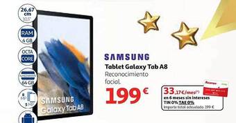 Alcampo Samsung tablet galaxy tab a8 oferta