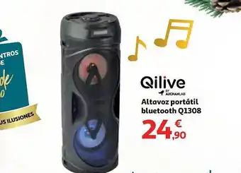 Alcampo Qilive by auchanlab altavoz portátil bluetooth q1308 oferta