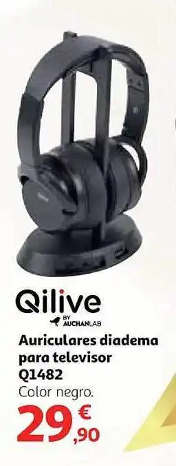 Alcampo Qilive by auchanlab auriculares diadema para televisor q1482 oferta