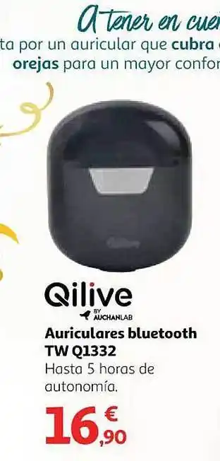 Alcampo Qilive by auchanlab auriculares bluetooth tw q1332 oferta