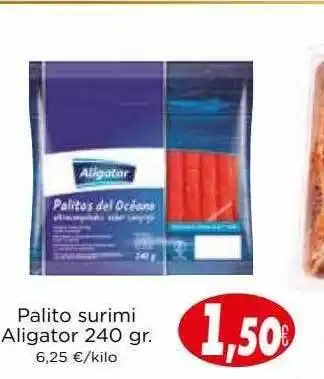 Palito surimi aligator