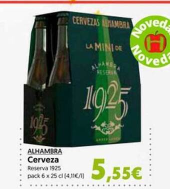 Hiper Usera Alhambra cerveza oferta