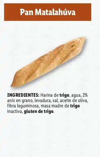 Lidl Pan Matalahúva oferta