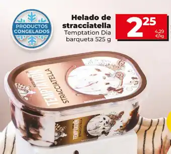 Dia Helado de stracciatella Temptation Dia barqueta 525g oferta