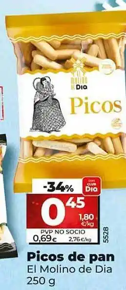 Dia Picos de pan el molino de dia oferta