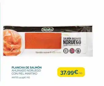 Supermercados La Despensa Plancha de salmón ahumado noruego con piel martiko oferta