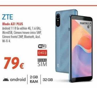 Zbitt Zte blade a31 plus oferta