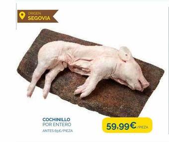 Cash Ecofamilia Cochinillo por entero oferta