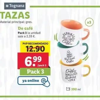 Lidl Tazas de café oferta
