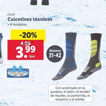 Lidl Calcetines técnicos oferta