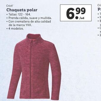 Lidl Chaqueta polar oferta