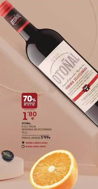 BM Supermercados Otoñal d.o.c. rioja vendimia seleccionada oferta
