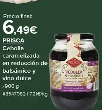 Costco Prisca cebolla caramelizada en reducción de balsámico y vino dulce oferta