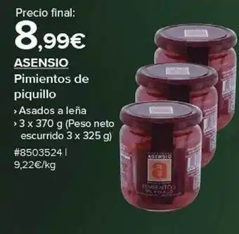 Costco Asensio pimientos de piquillo oferta