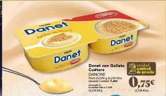 Gadis Danet con galleta cuétara danone oferta