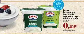 Gadis Leche fermentada desnatada natural o yogur bifidus natural larsa oferta
