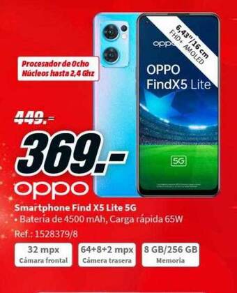 MediaMarkt Oppo smartphone find x5 lite 5g oferta
