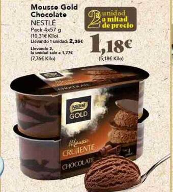 Gadis Mousse gold chocolate nestlé oferta