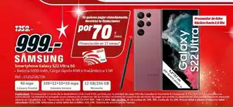 MediaMarkt Samsung smartphone galaxy s22 ultra 5g oferta