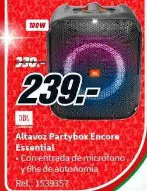 MediaMarkt Altavoz partybox encore essential jbl oferta